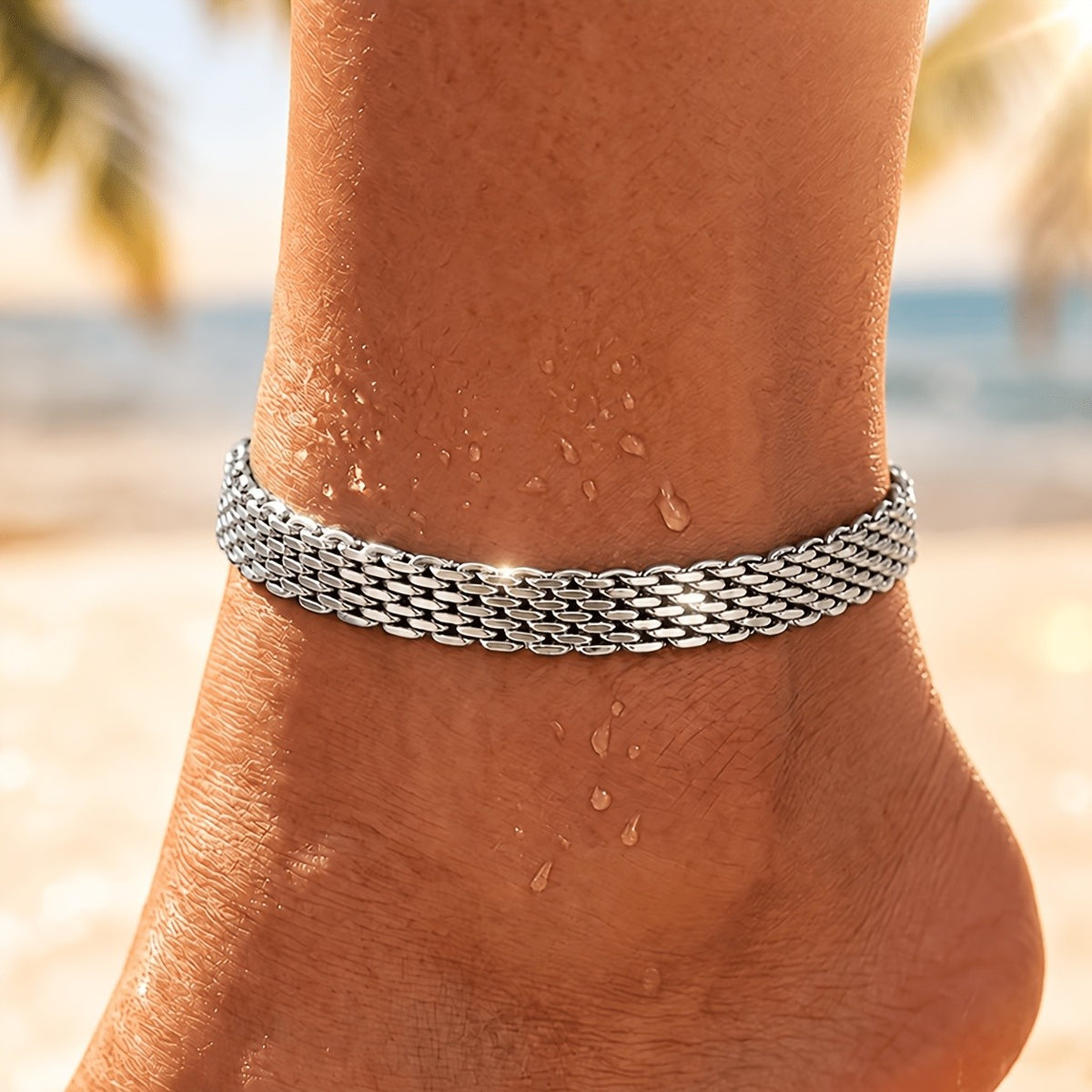 Woven Chain Anklet