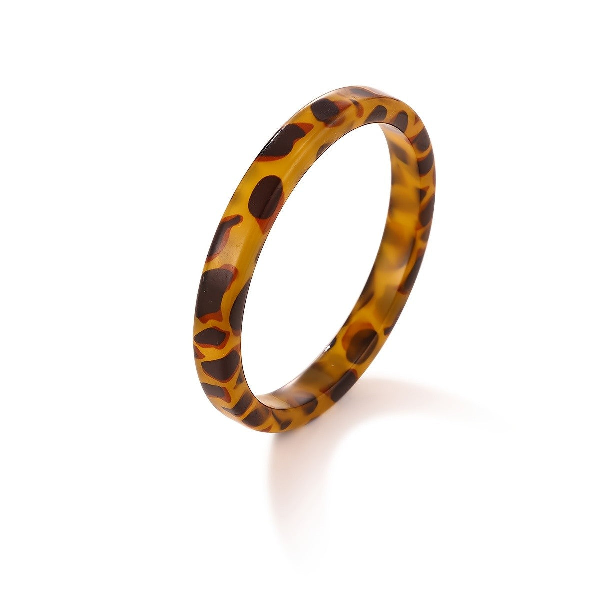 Leopard Print Resin Bangle