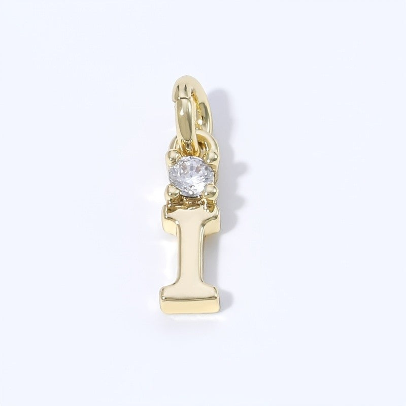 Crystal Initial Pendant