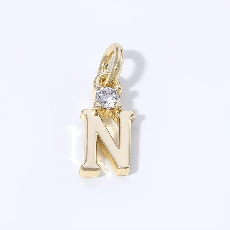 Crystal Initial Pendant