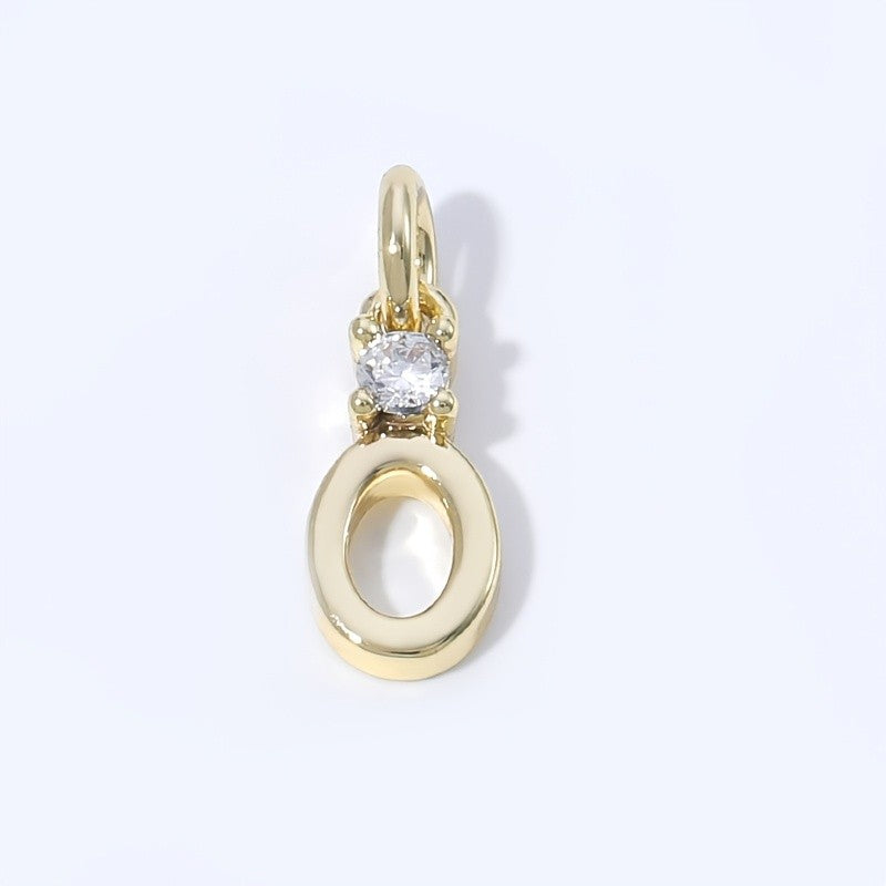 Crystal Initial Pendant