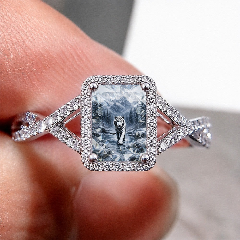 White Tiger Square Ring