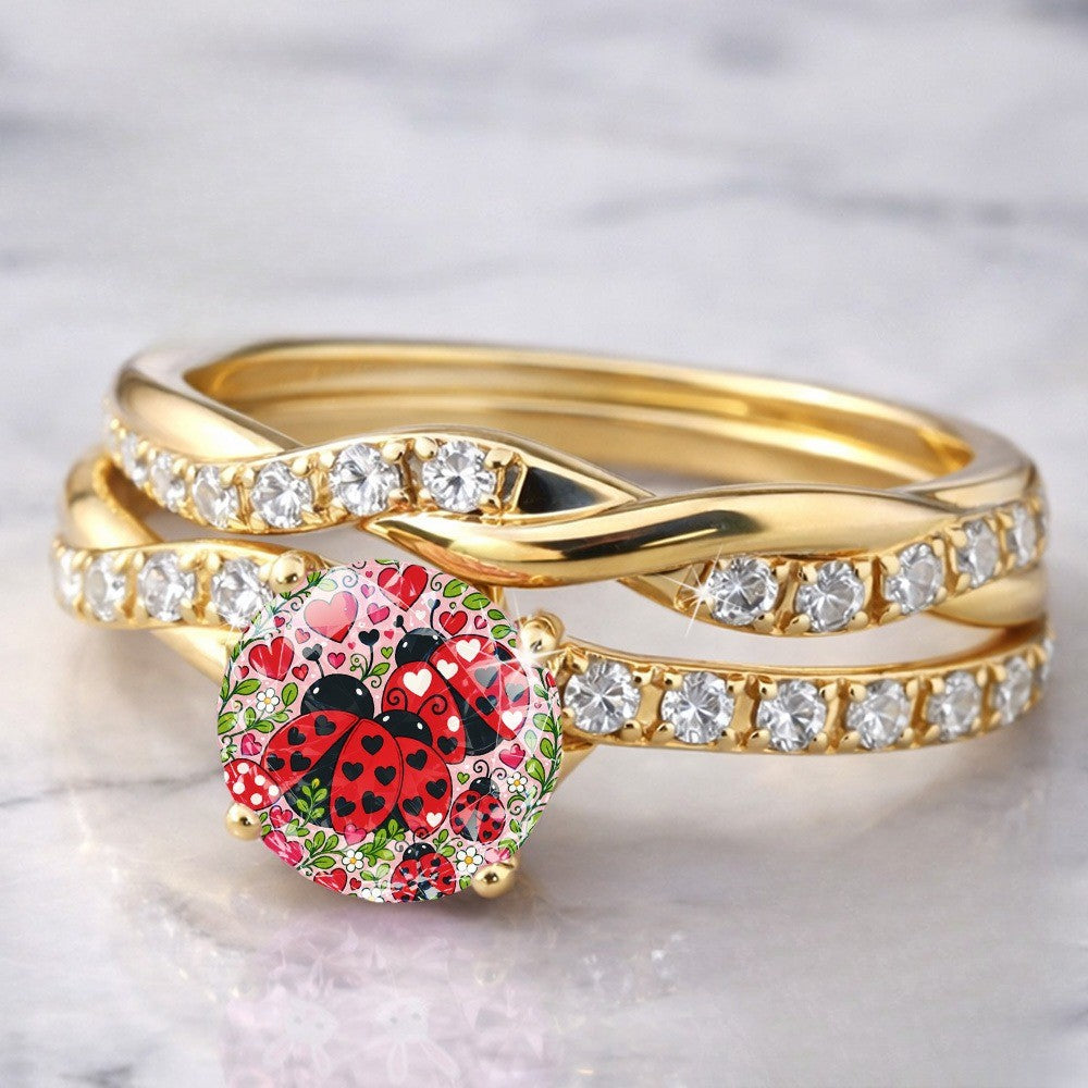 Ladybug Garden Ring