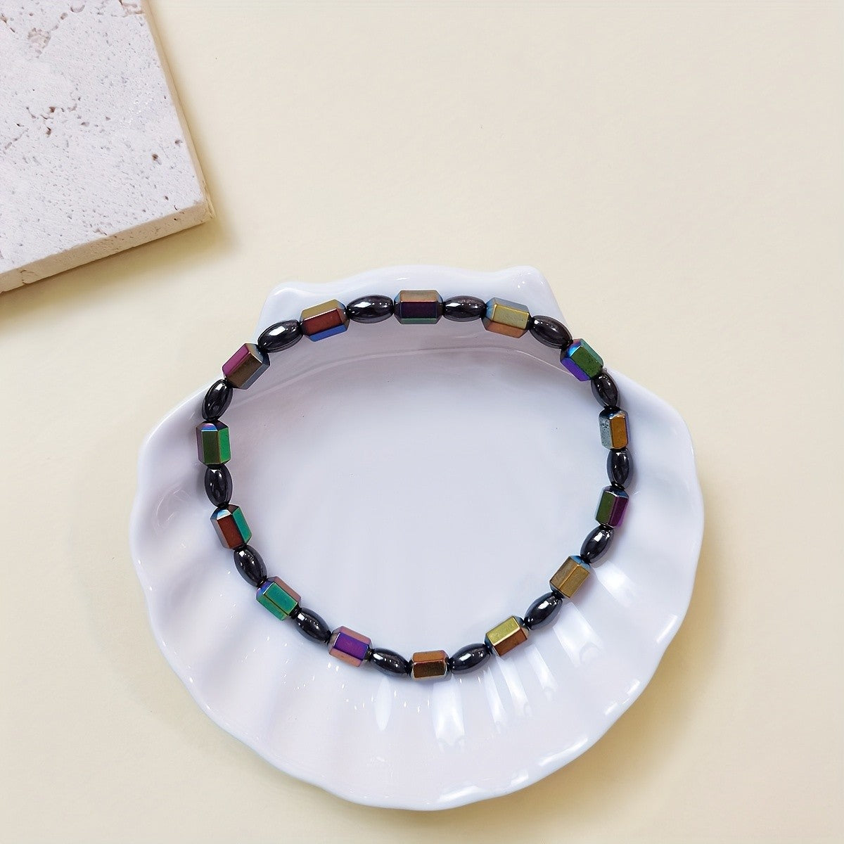 Colorful Square Bead Anklet
