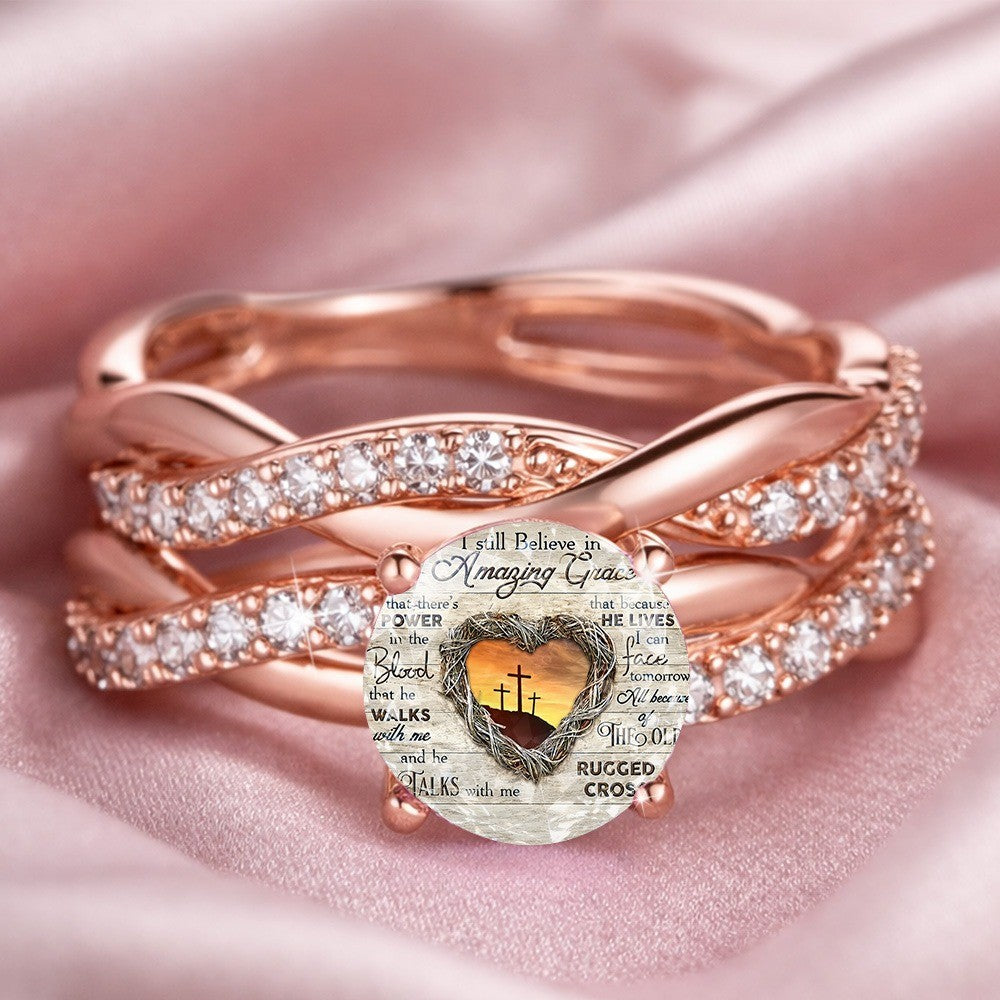 Amazing Grace Cross Ring