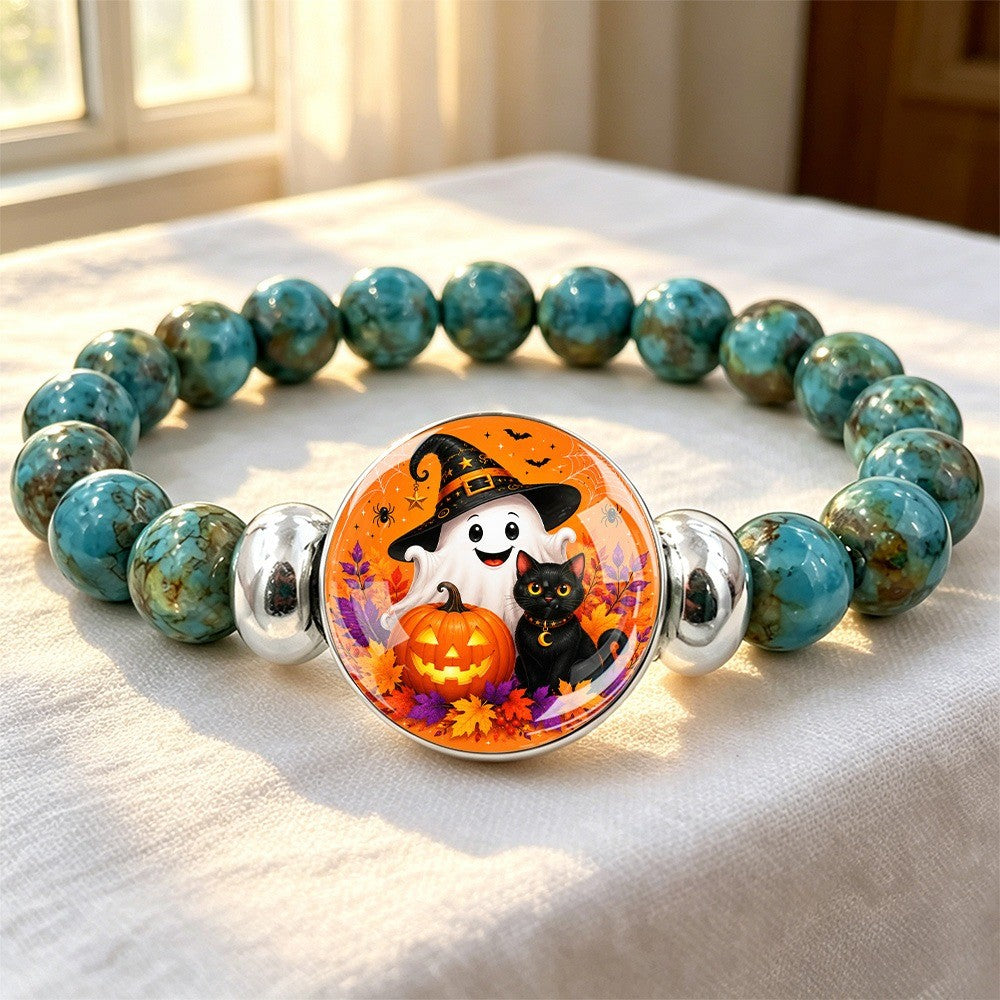 Halloween Charm Bead Bracelet