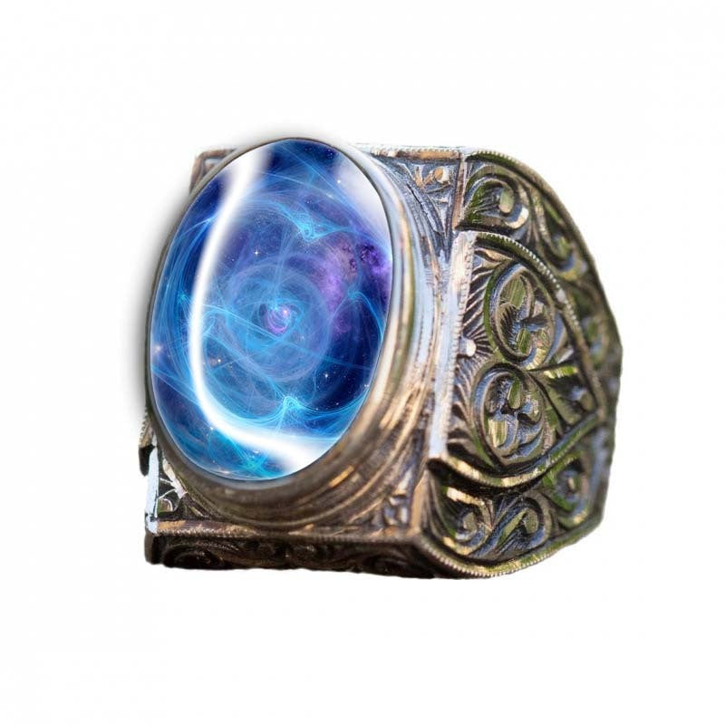 Blue Galaxy Statement Ring