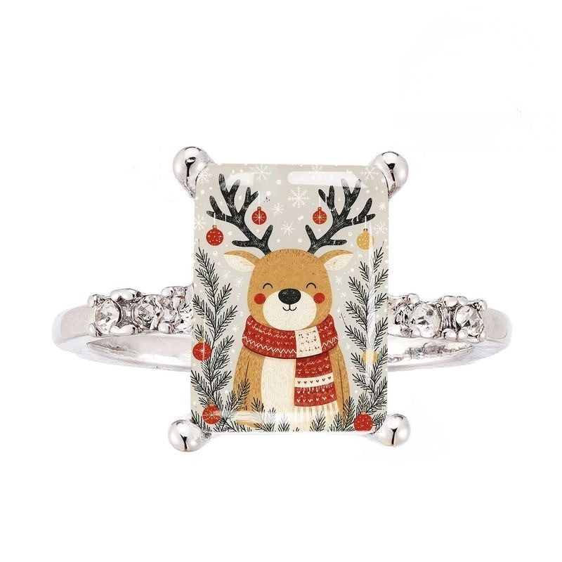 Reindeer Rectangle Ring