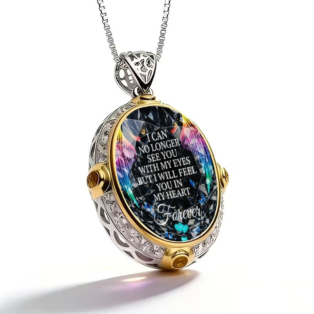 In Memory Heart Pendant Necklace