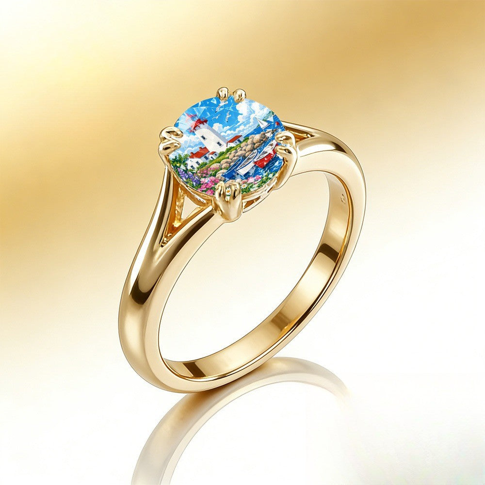 Lighthouse Seascape Ring