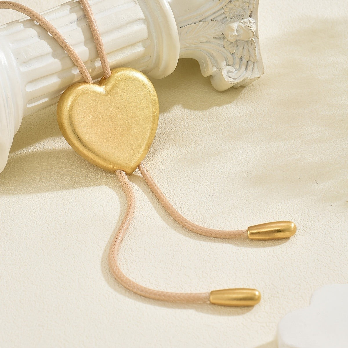 Heart Lariat Rope Necklace
