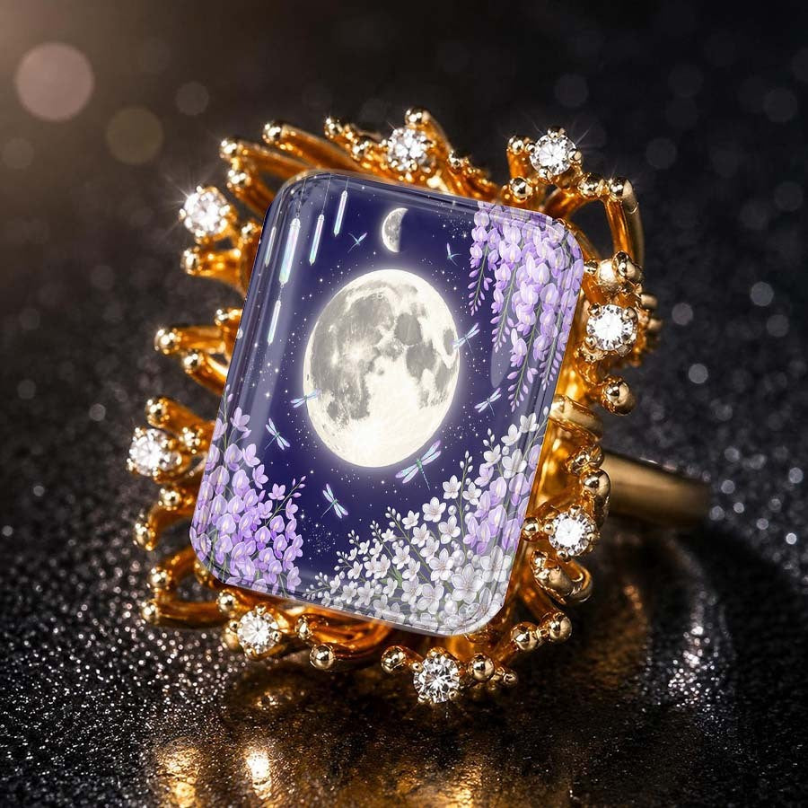 Moonlit Garden Statement Ring
