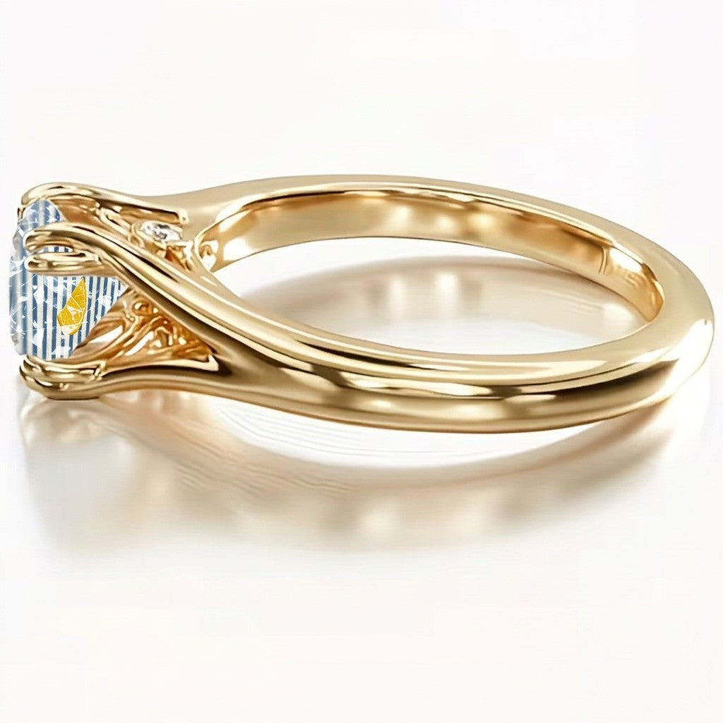 Blue Stripe Lemon Ring