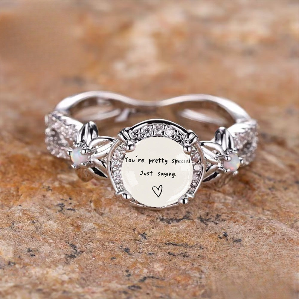 Twisted Band Message Ring