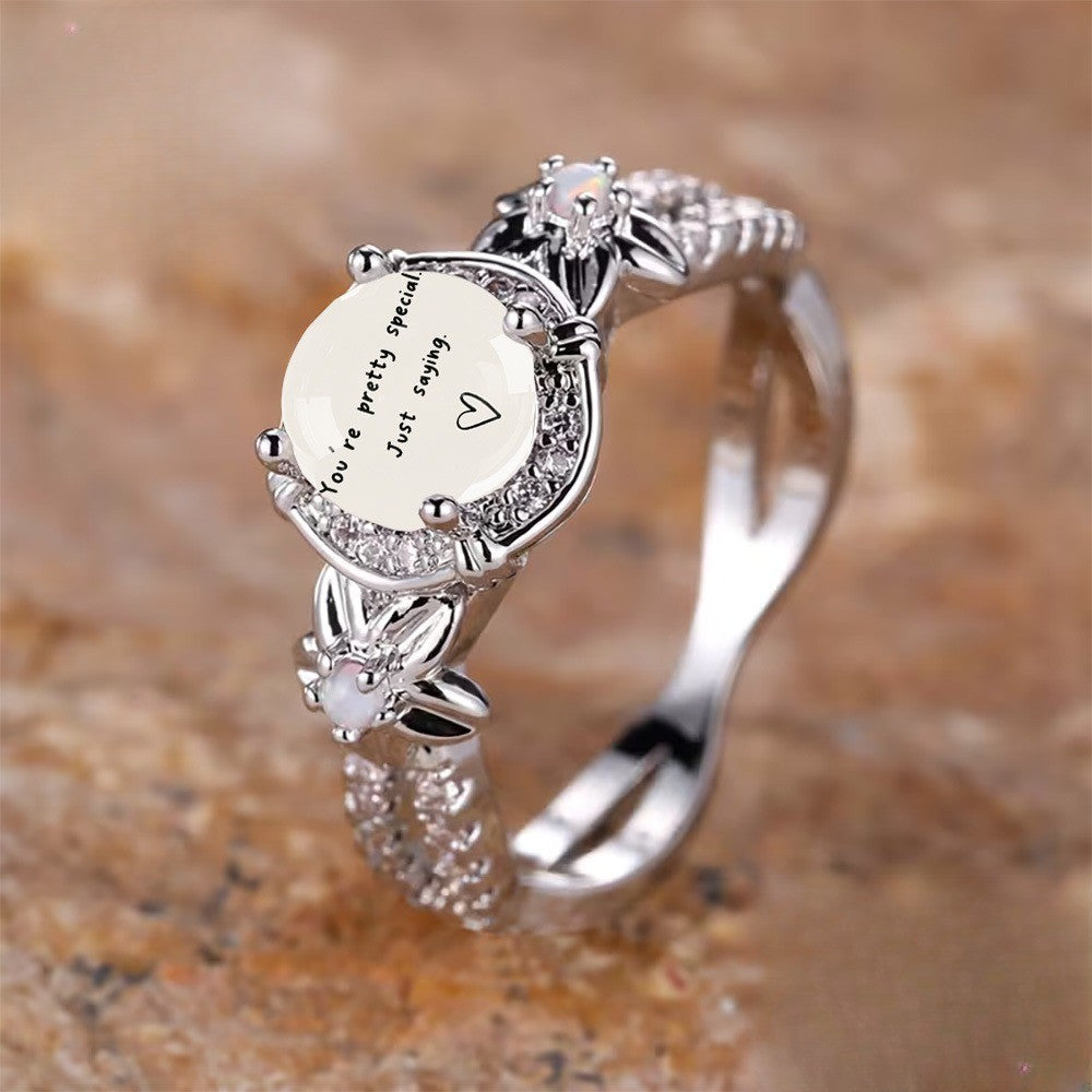 Twisted Band Message Ring