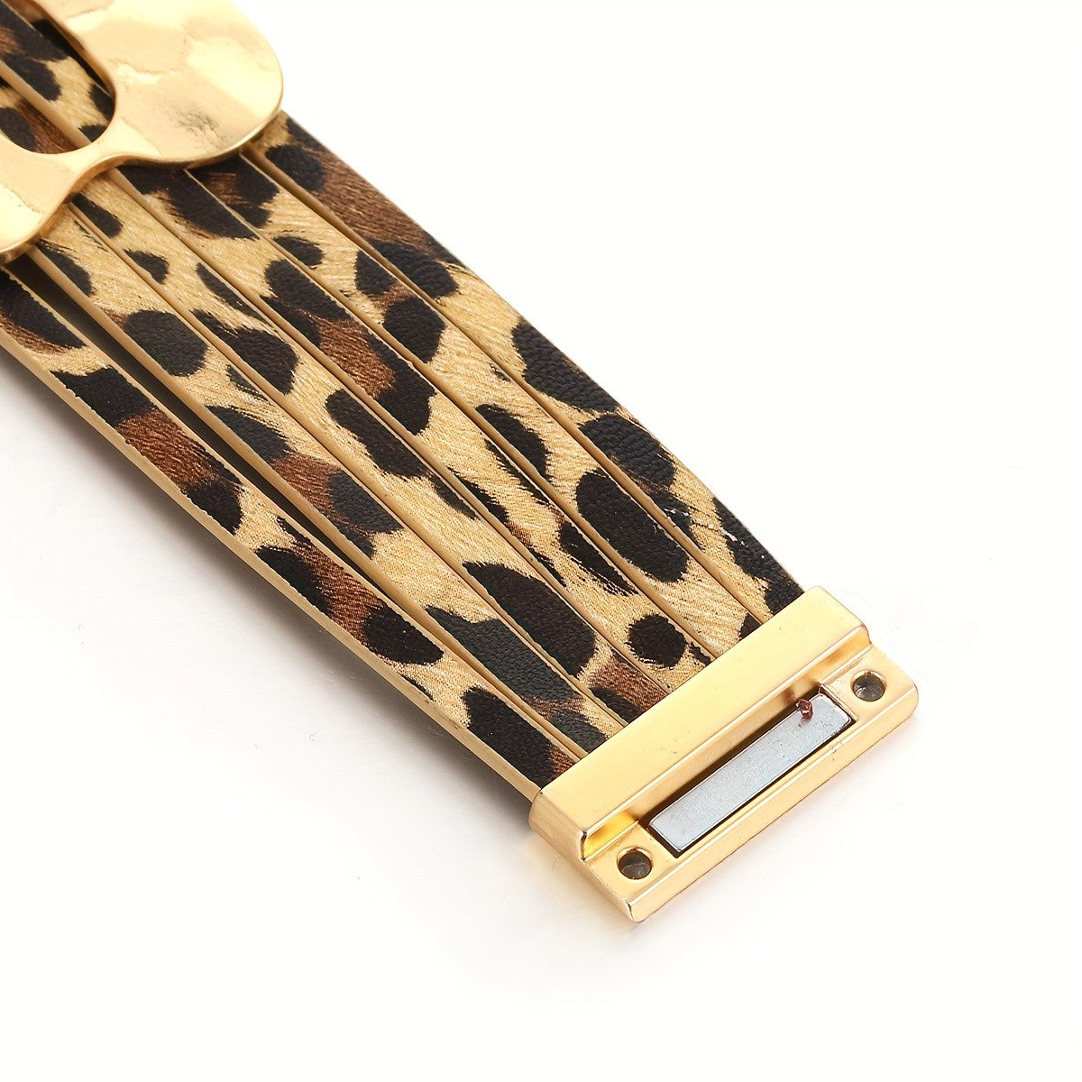Leopard Heart Wrap Bracelet