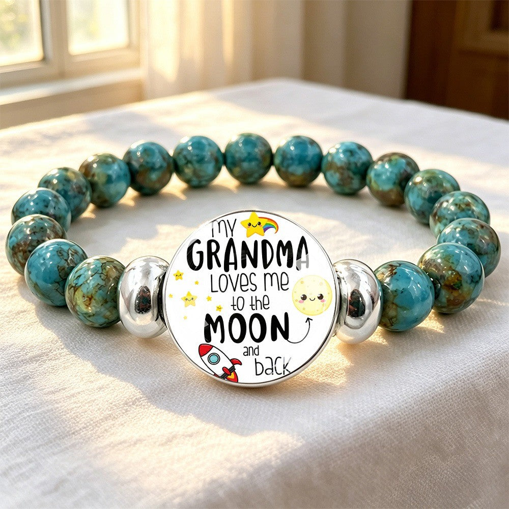 Turquoise Moon & Stars Grandma Bracelet