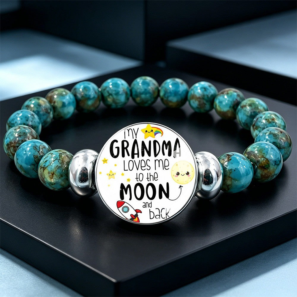 Turquoise Moon & Stars Grandma Bracelet
