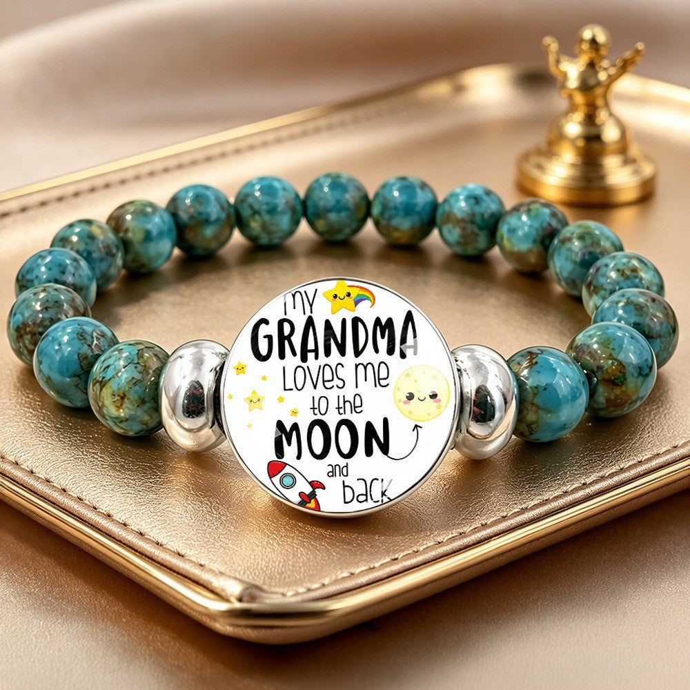 Turquoise Moon & Stars Grandma Bracelet