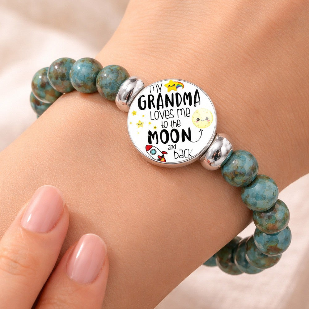 Turquoise Moon & Stars Grandma Bracelet