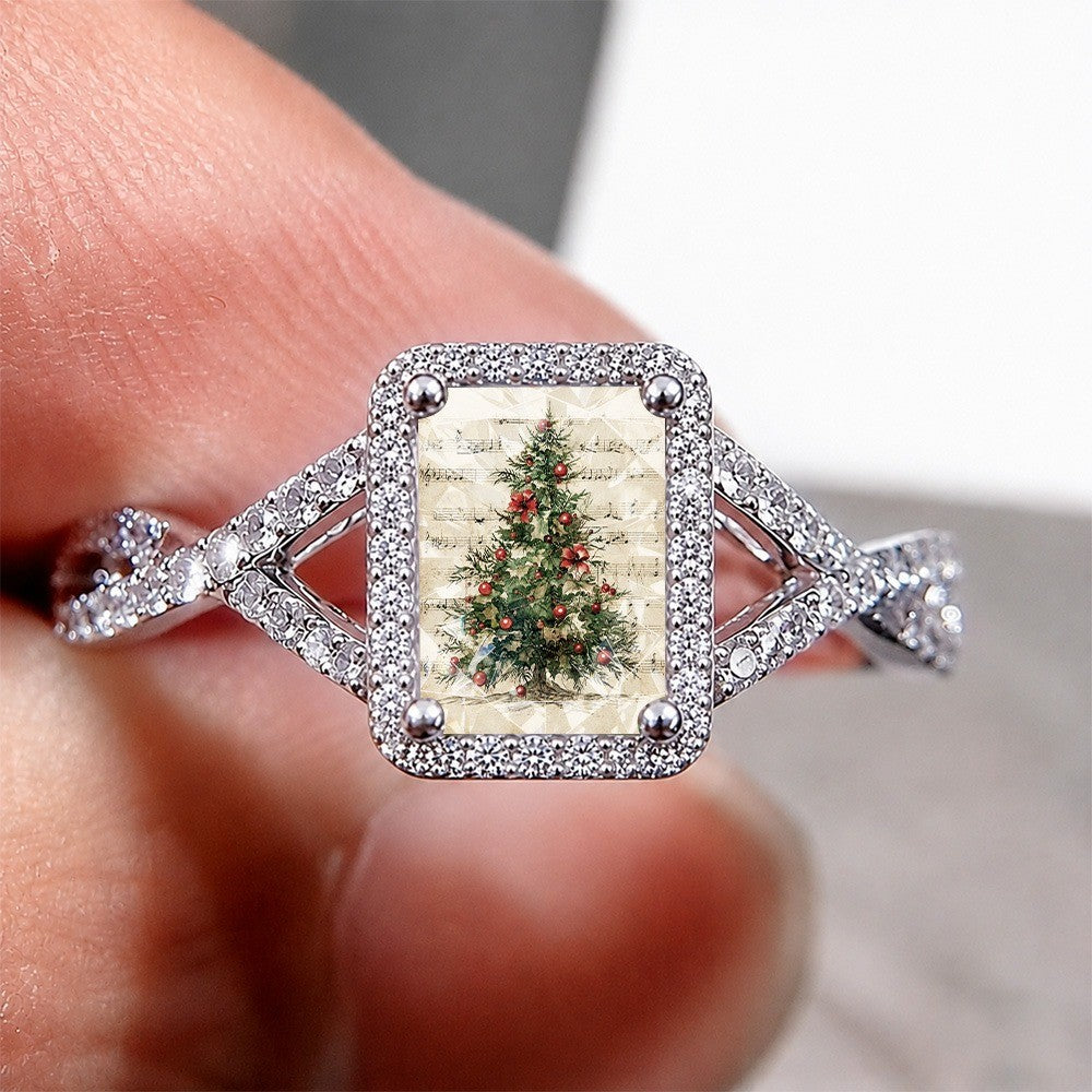 Christmas Carol Square Ring
