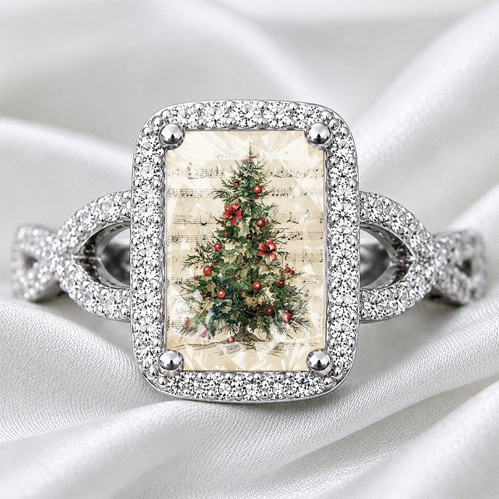 Christmas Carol Square Ring
