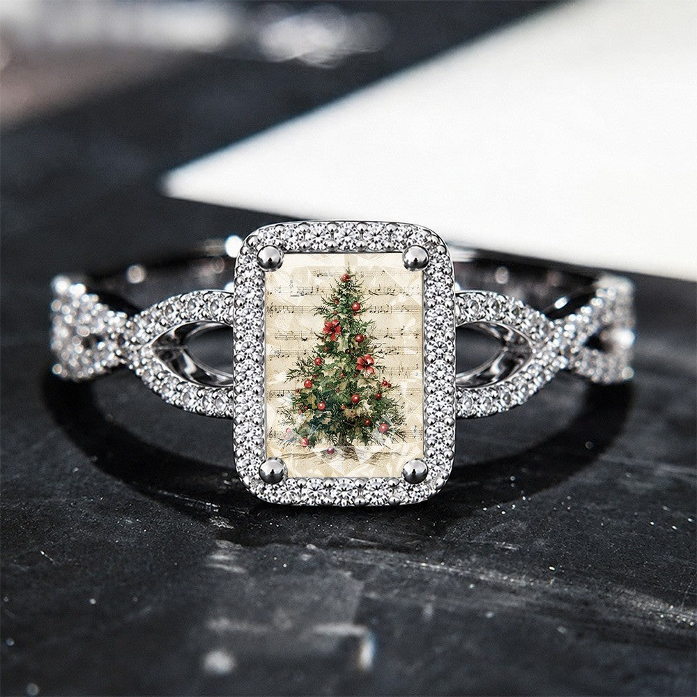 Christmas Carol Square Ring