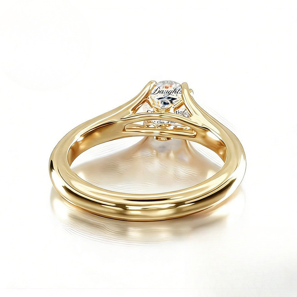 Graduation Cap Message Ring