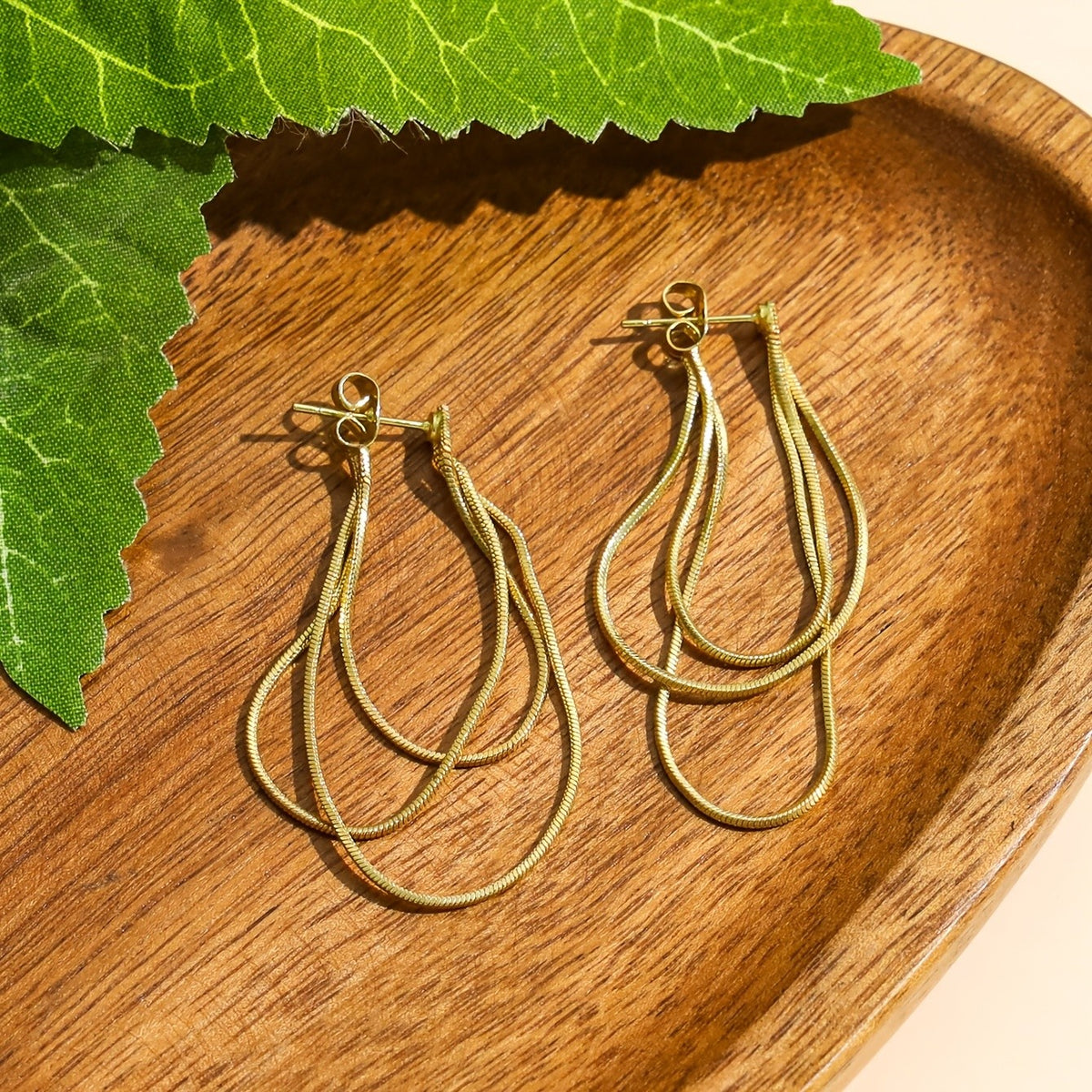 Layered Open Loop Earrings