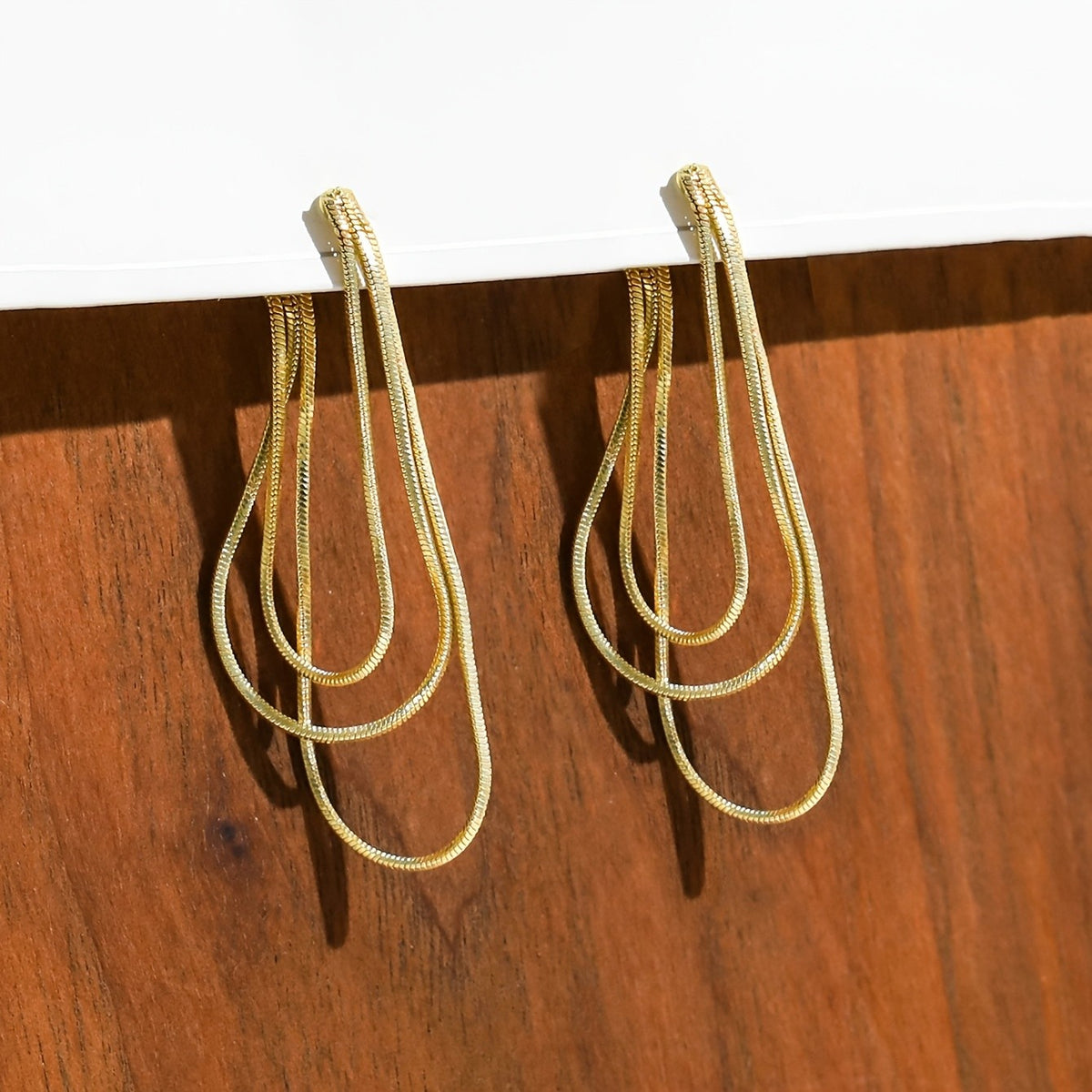 Layered Open Loop Earrings