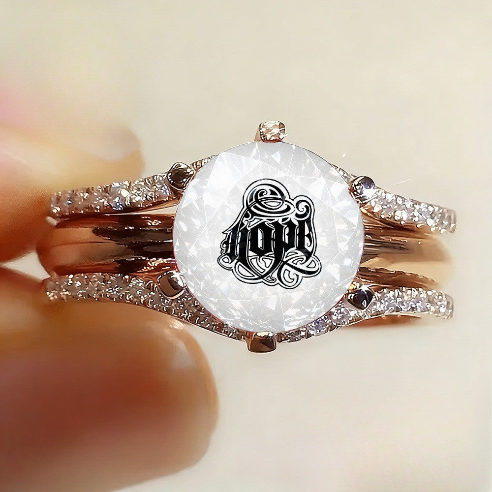 Hope Crystal Statement Ring