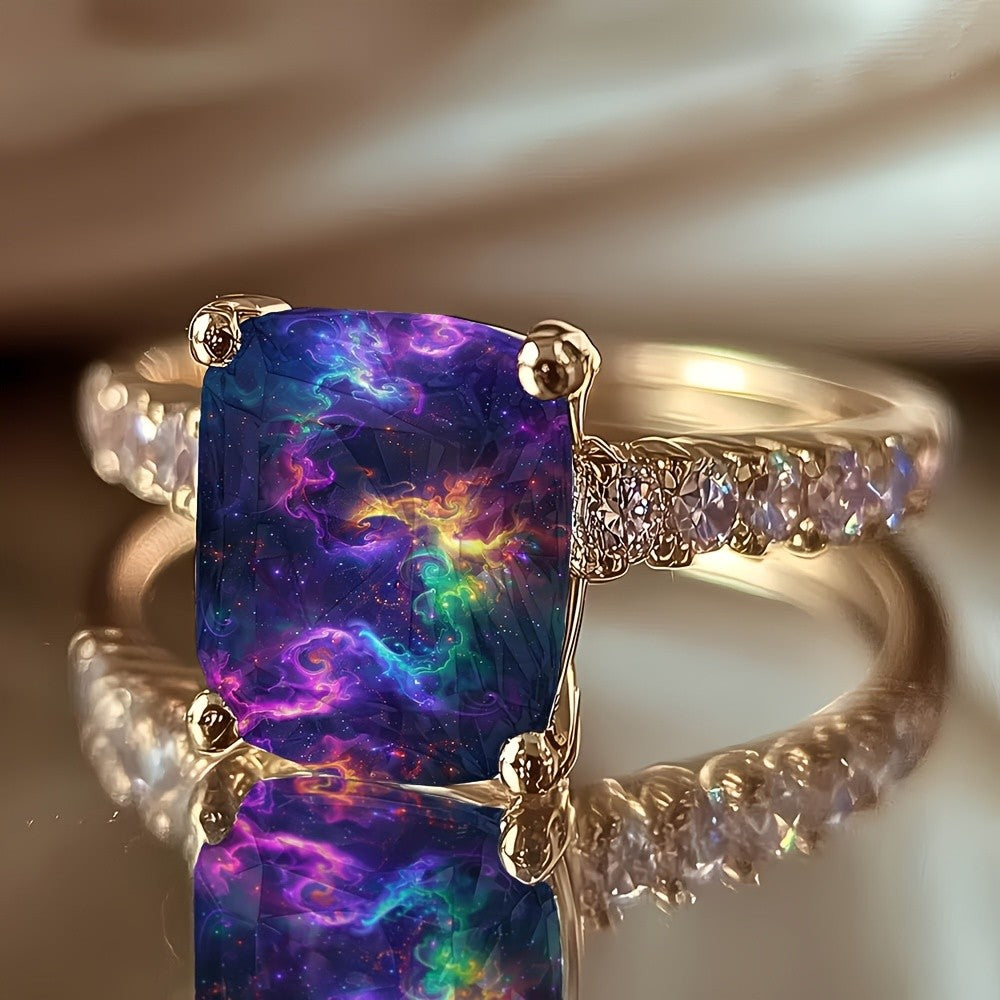Cosmic Nebula Square Ring