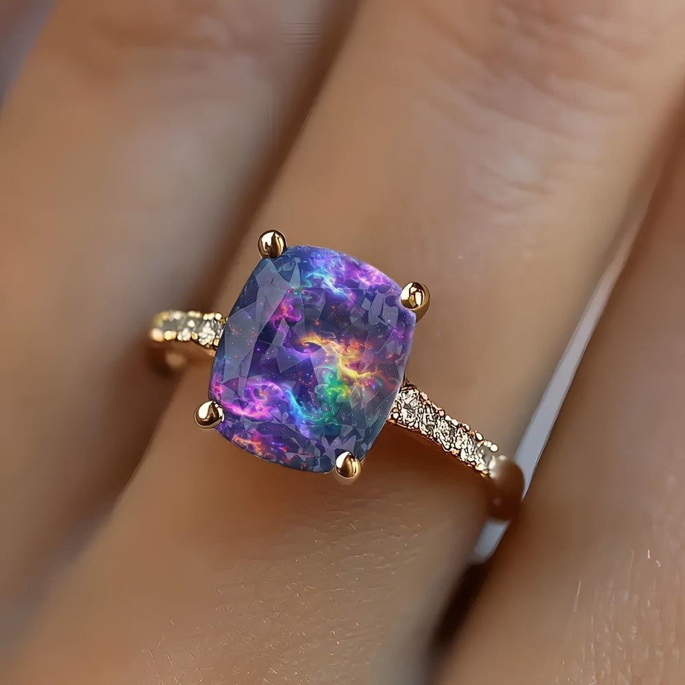 Cosmic Nebula Square Ring