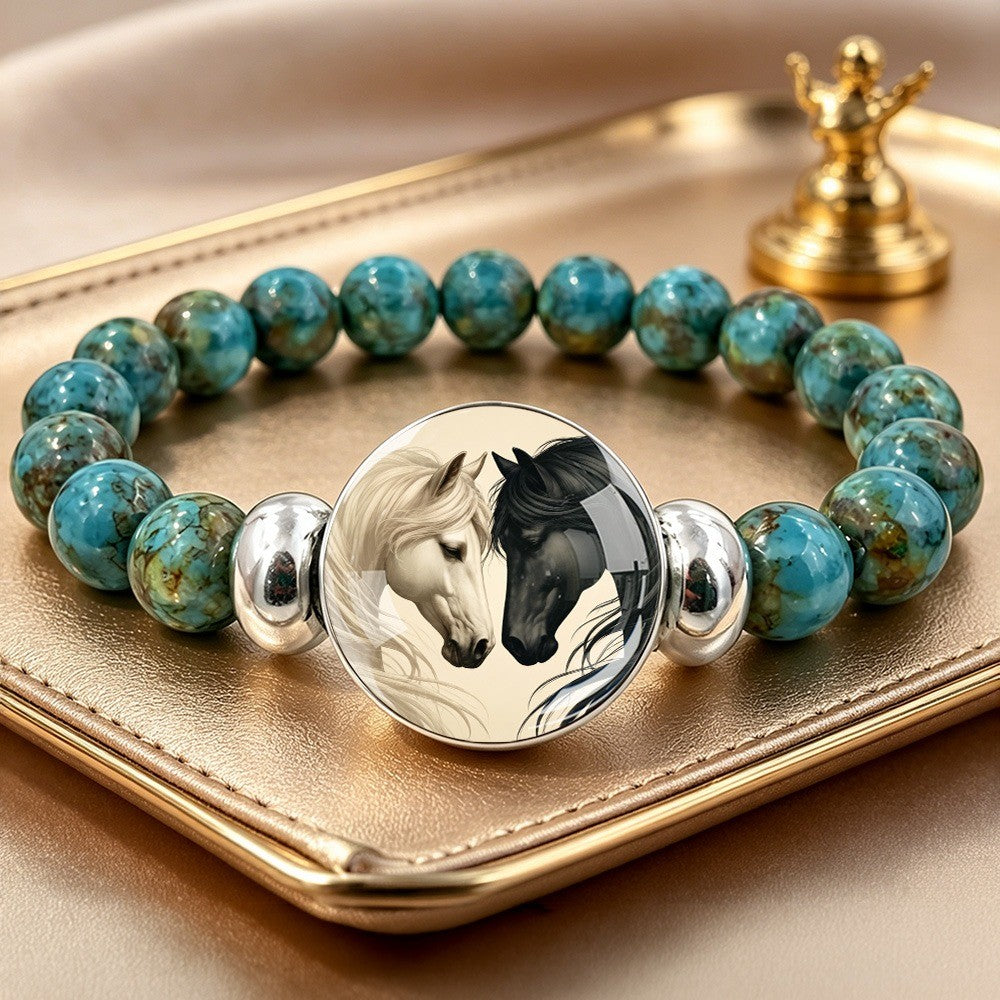 Turquoise Horse Portrait Bracelet