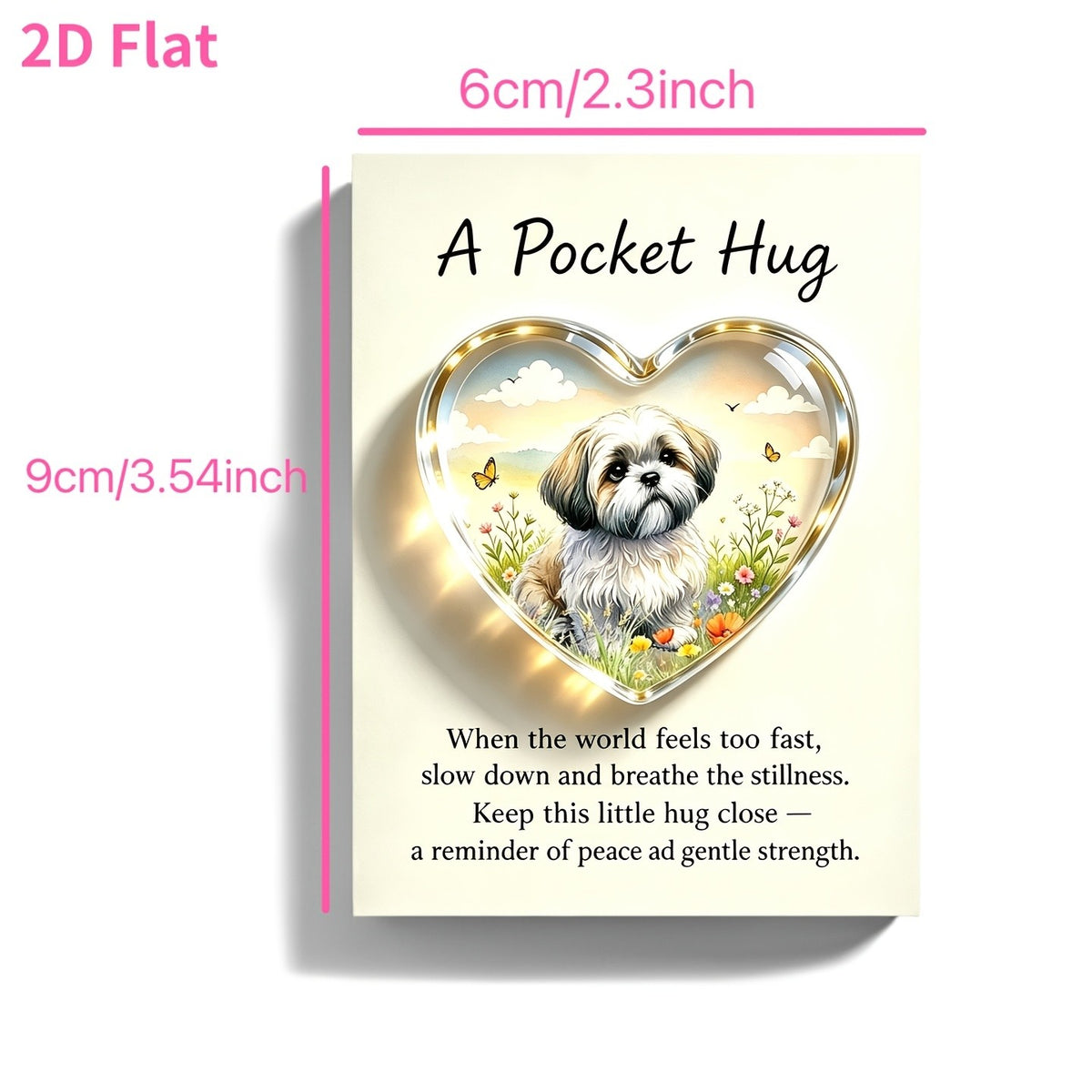 Heart Dog Pocket Hug Card