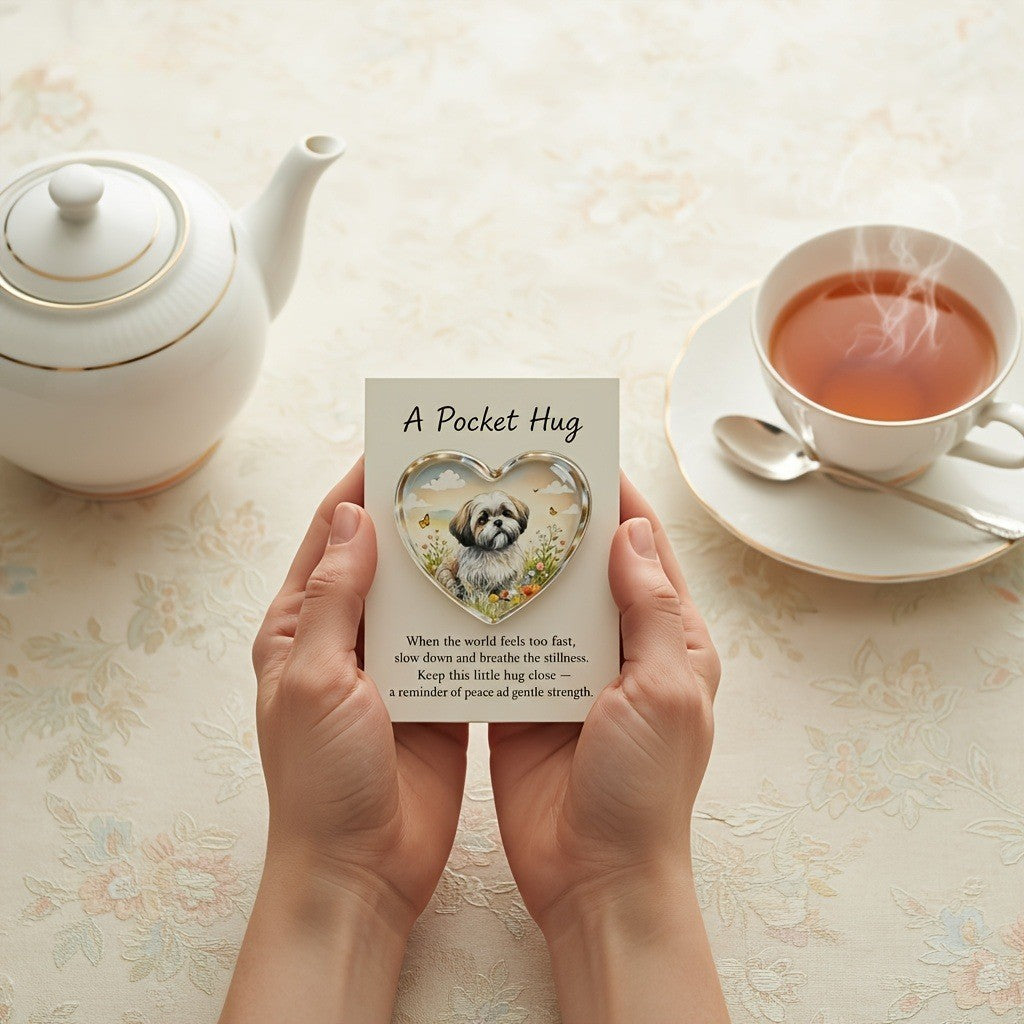 Heart Dog Pocket Hug Card
