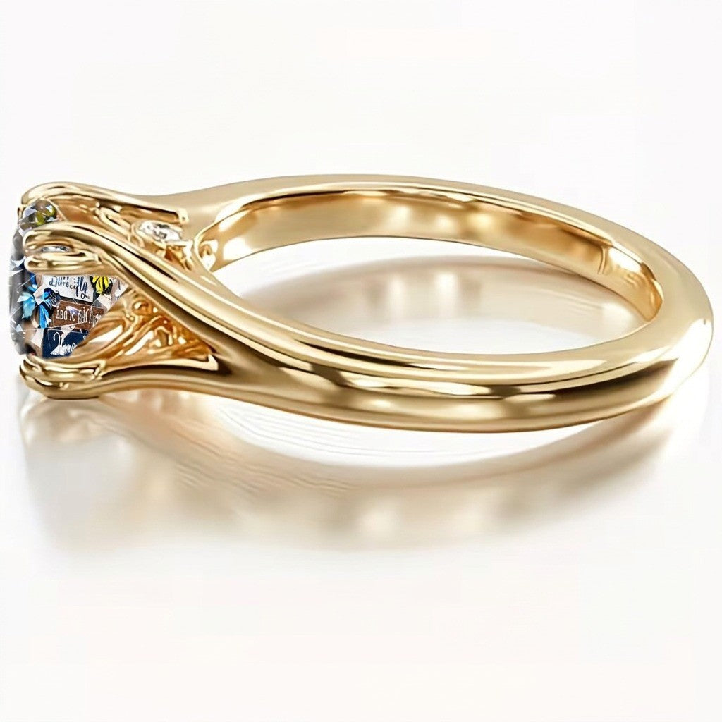 Butterfly Heaven Message Ring