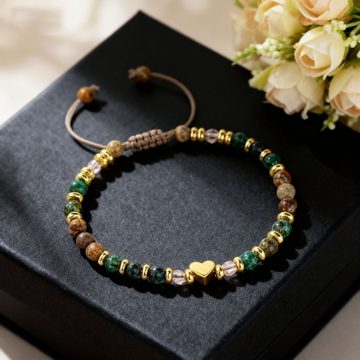Affirmation Heart & Stone Bracelet