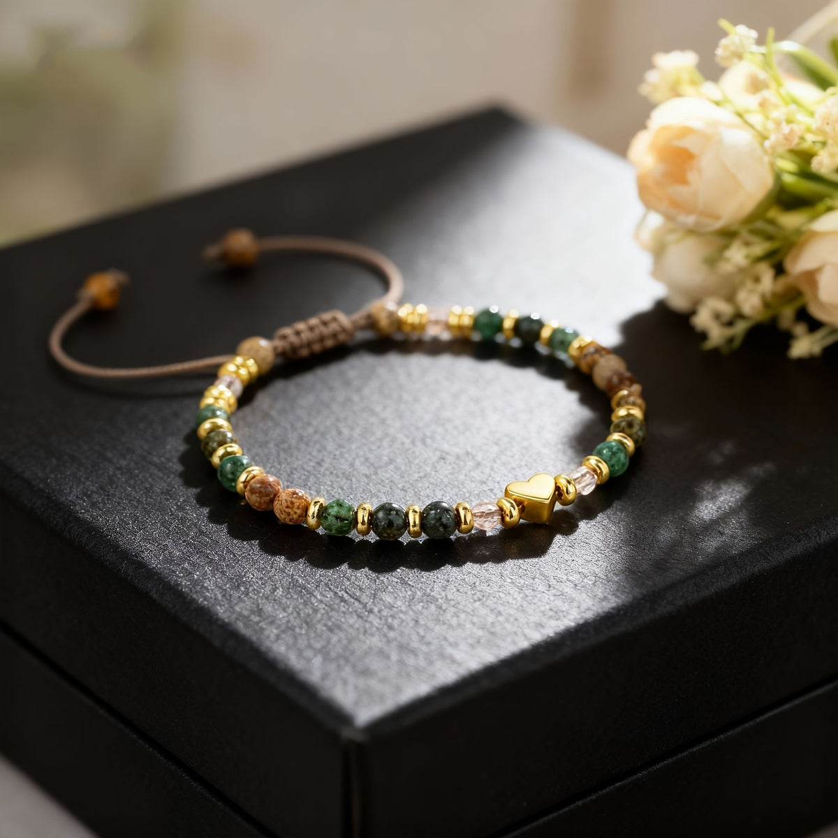 Affirmation Heart & Stone Bracelet
