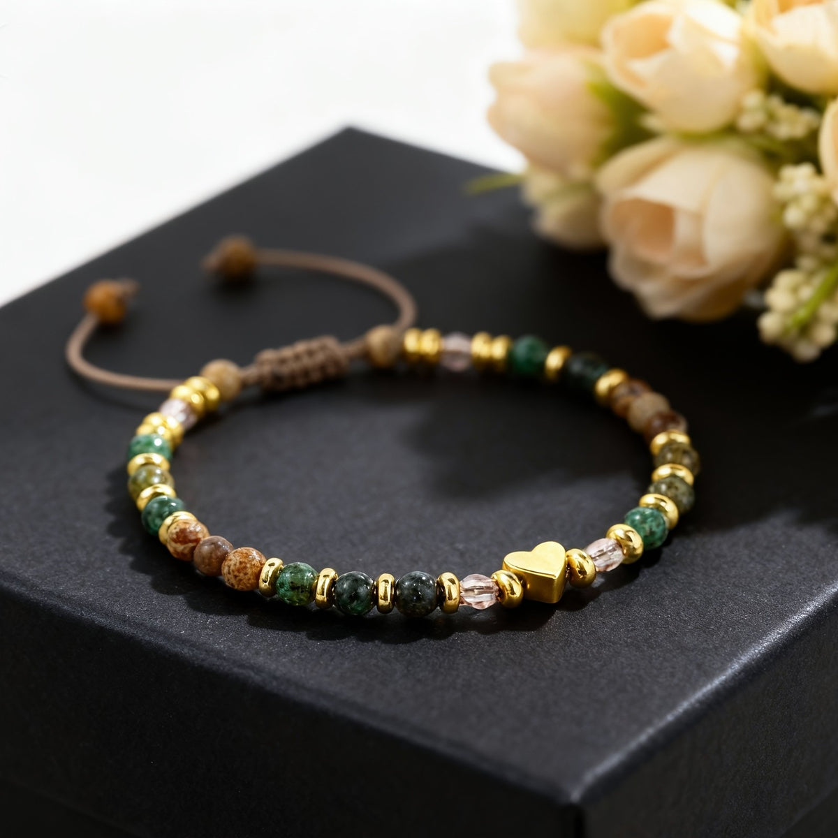 Affirmation Heart & Stone Bracelet