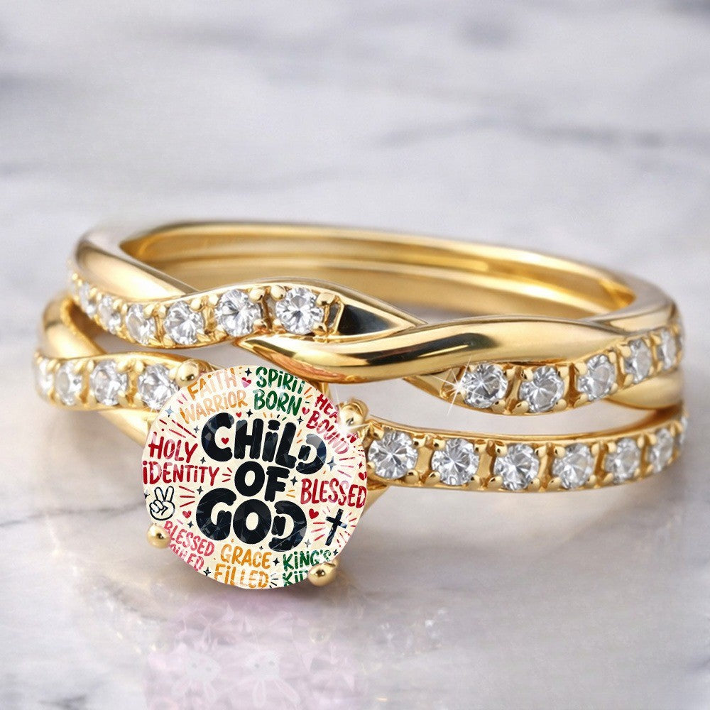 Twisted Crystal Faith Ring
