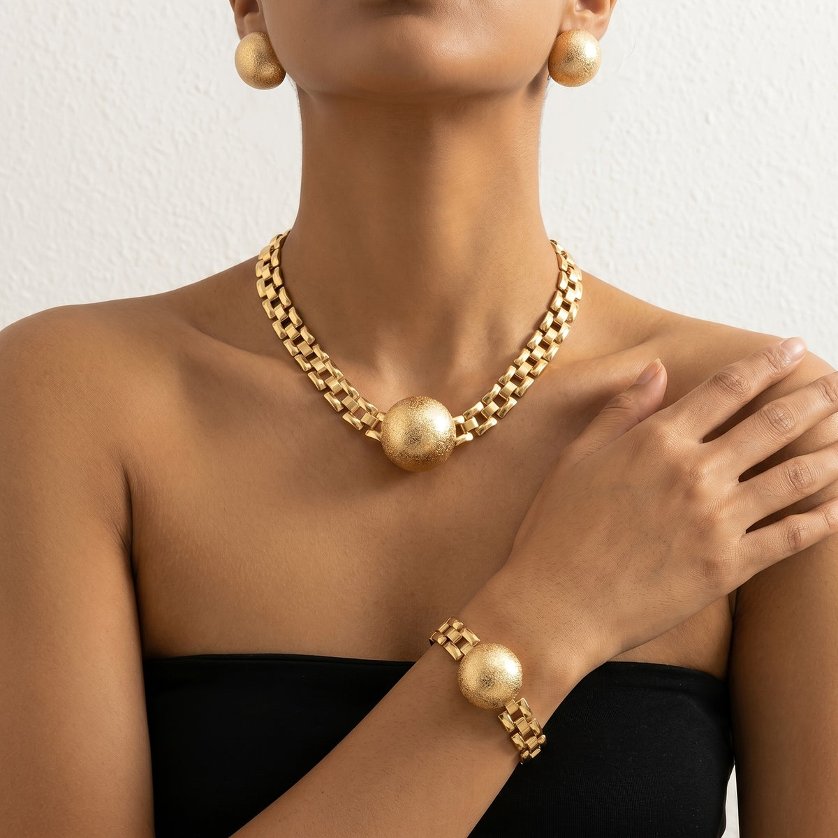 Sphere & Link Jewelry Set