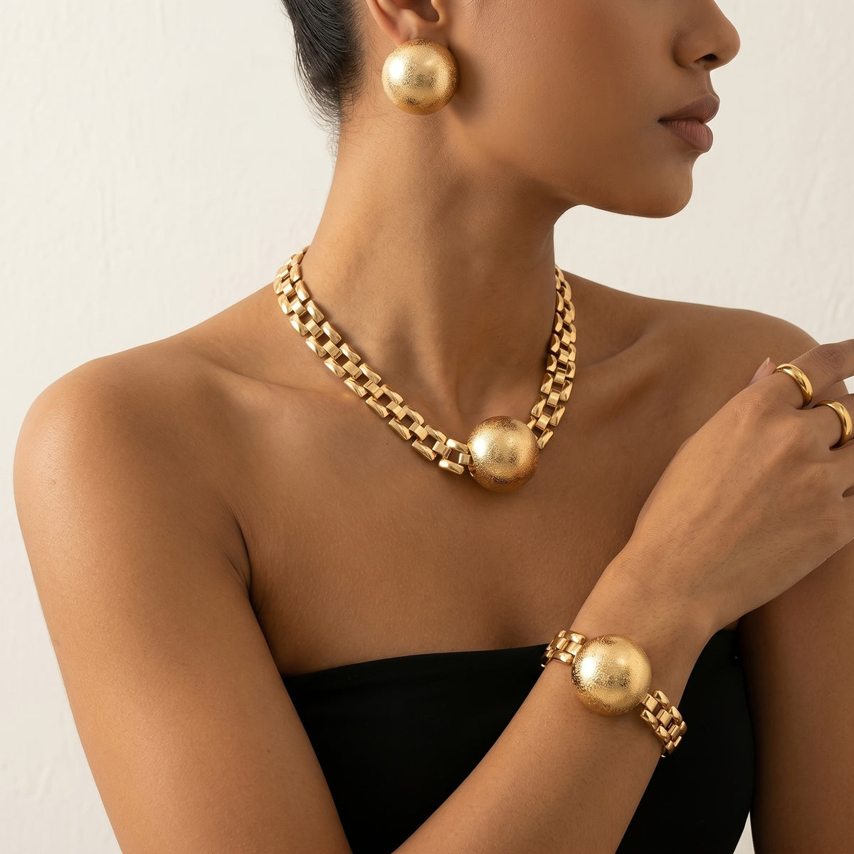 Sphere & Link Jewelry Set