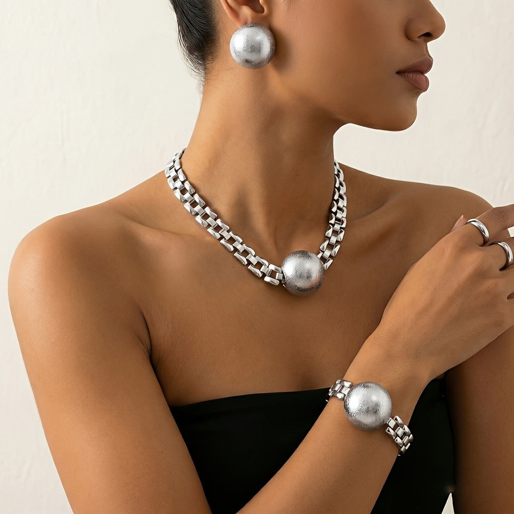 Sphere & Link Jewelry Set