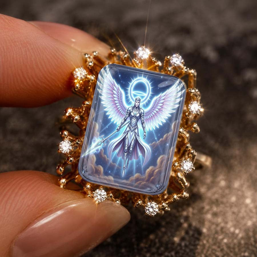 Winged Angel Statement Ring