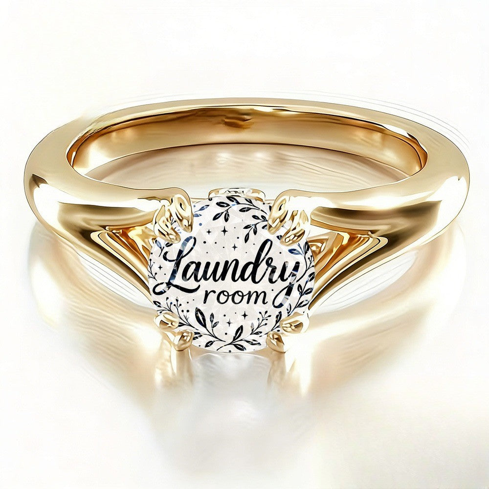 Laundry Room Floral Ring