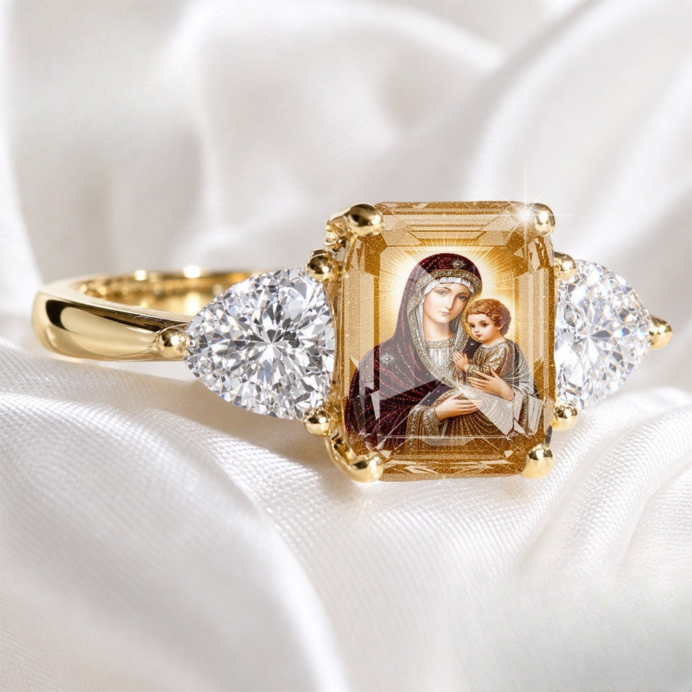 Madonna & Child Statement Ring