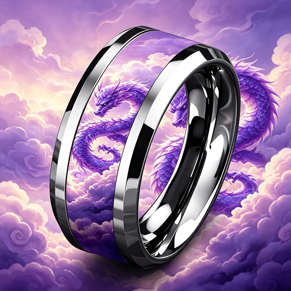 Purple Dragon Cloud Ring