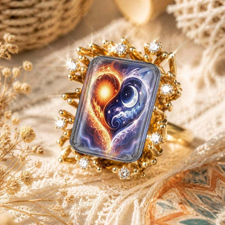 Sun & Moon Yin Yang Ring