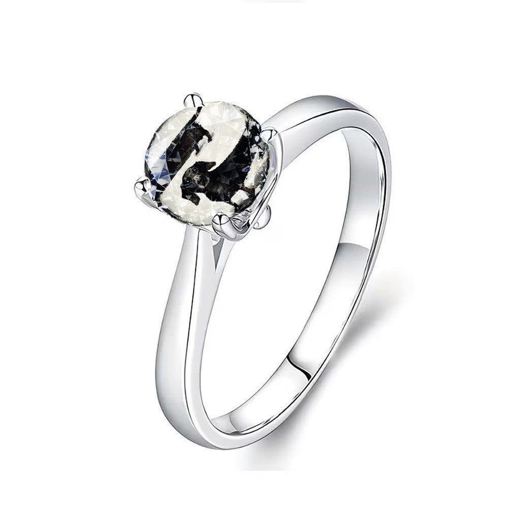 Two Dog Silhouette Ring